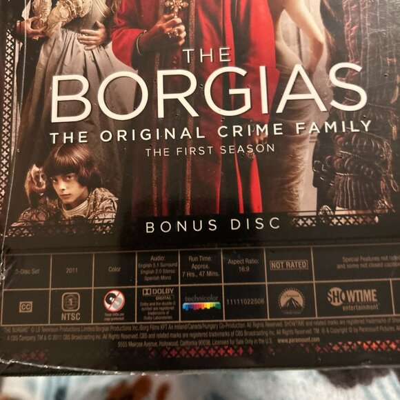 The Borgias: The First Season (DVD, 2011) Plus Bonus Disc New Manufactured Seal - Picture 4 of 6